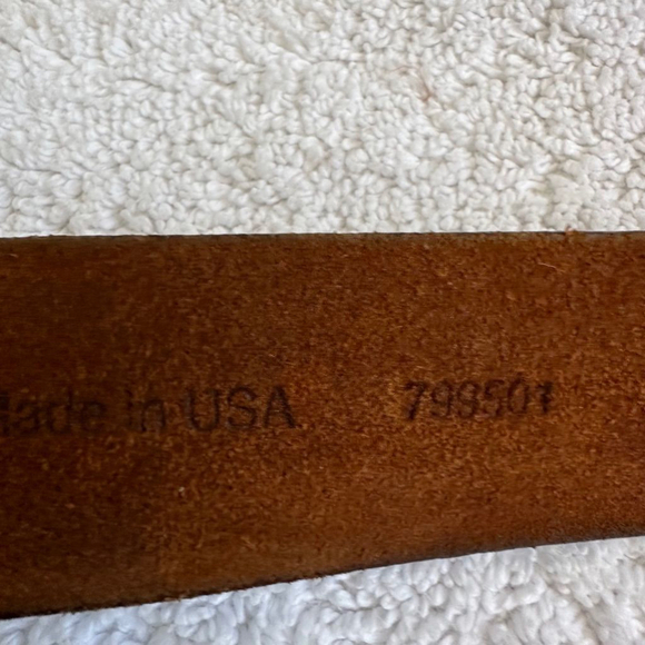 REI Men's Brown Leather Belt Size 40 - Picture 3 of 4